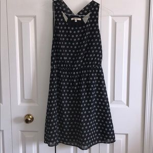 Black & a White Polka Dot Dress